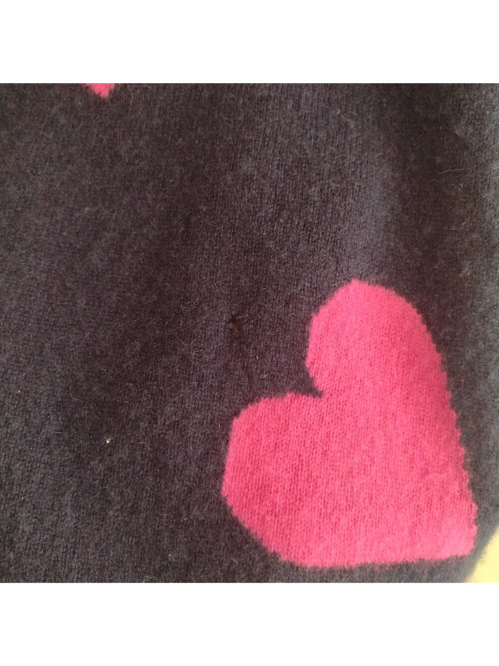Nordstrom Halogen Cashmere Sweater XL Heart Print Sweater - Picture 8 of 10